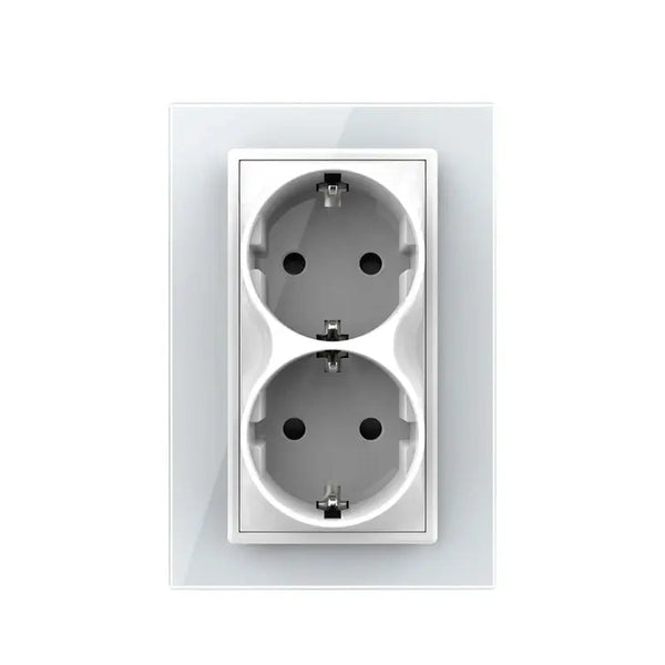 Livolo | Wit | Dubbel Wandcontactdoos | 1 inbouwdoos Livolo Nederland B.V.