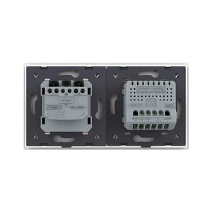 Livolo | Wit | 2+SR | Aan/Uit | Schakelaar | Wandcontactdoos | Chrome frame Livolo Nederland B.V.
