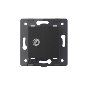 Livolo | Zwart | SR | TV | Blindplaat Livolo Nederland B.V.