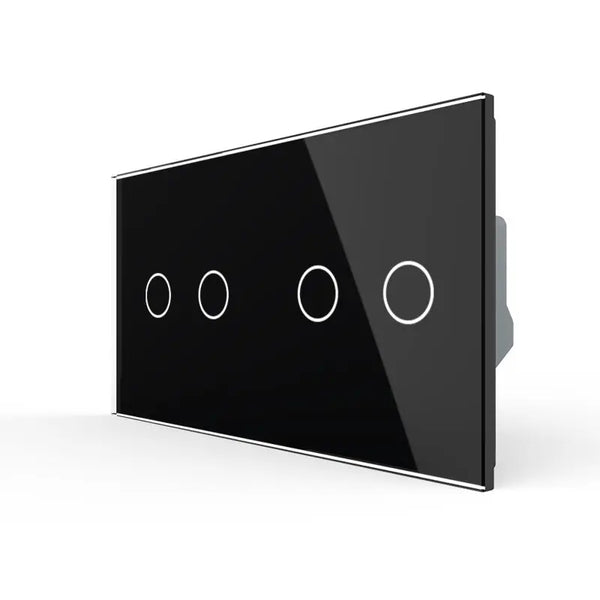 Livolo | Zwart | 2+2 | Aan/Uit | Wisselschakelaar | Smart Home Livolo Nederland B.V.