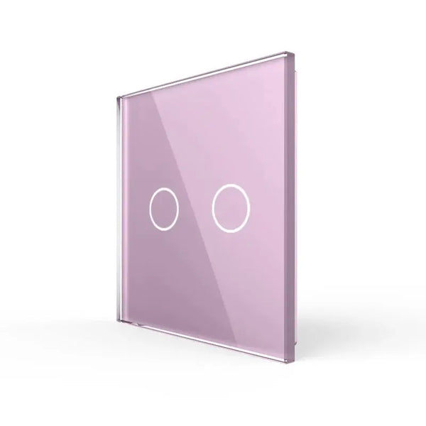 Livolo | Roze | 2 | Glasplaat | Touchschakelaar Livolo