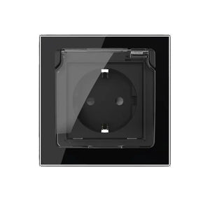 Livolo | Zwart | SR | Spatwaterdicht IP44 | Klapdeksel Livolo Nederland B.V.