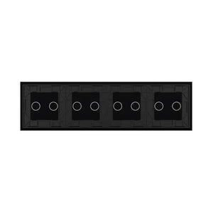 Livolo | Zwart | 2+2+2+2 | Glasplaat | Touchschakelaar Livolo Nederland B.V.