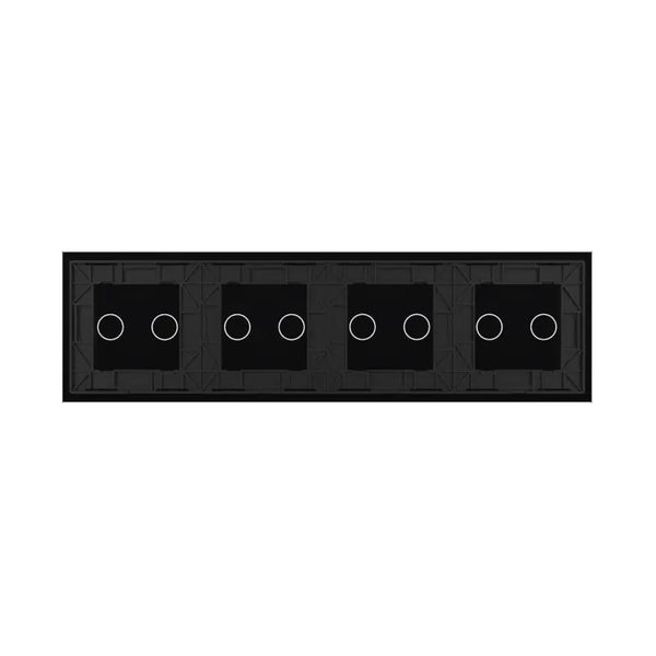 Livolo | Zwart | 2+2+2+2 | Glasplaat | Touchschakelaar Livolo Nederland B.V.