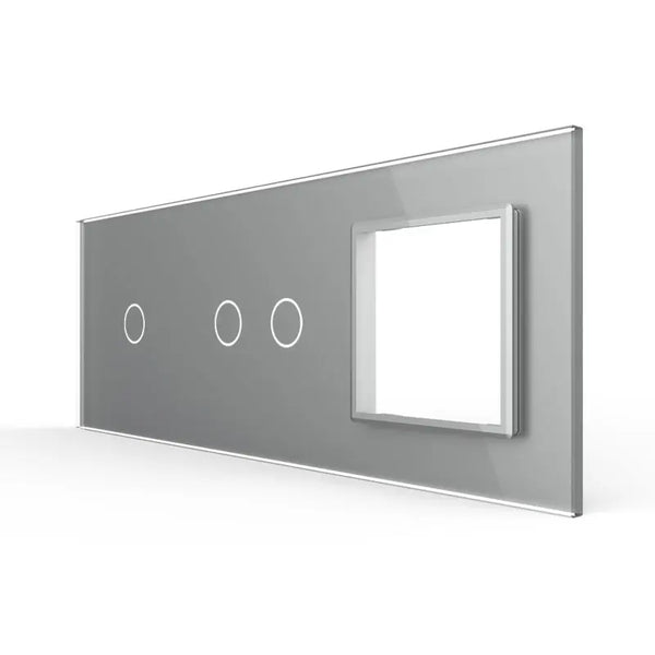 Livolo | Grijs | 1+2+SR | Glasplaat | Combinatie Livolo Nederland B.V.