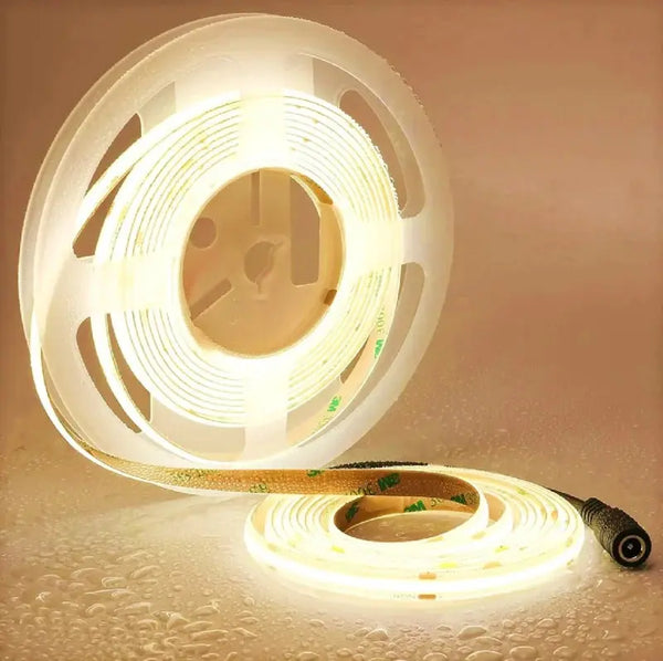 10 Meter | COB | Ledstrip | Warm wit | 8mm | Dimbaar | 24V- Female connector | IP67 Livolo Nederland