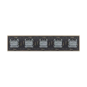 Livolo | Goud | SR+SR+SR+SR+SR | Wandcontactdoos Livolo Nederland B.V.
