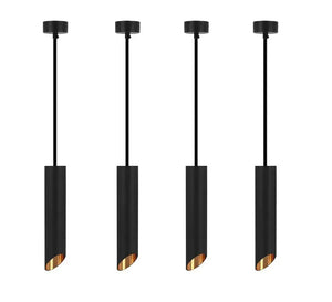 Hanglamp | 1 | Zwart met gouden binnenzijde | Luxe LED Livolo Nederland B.V.