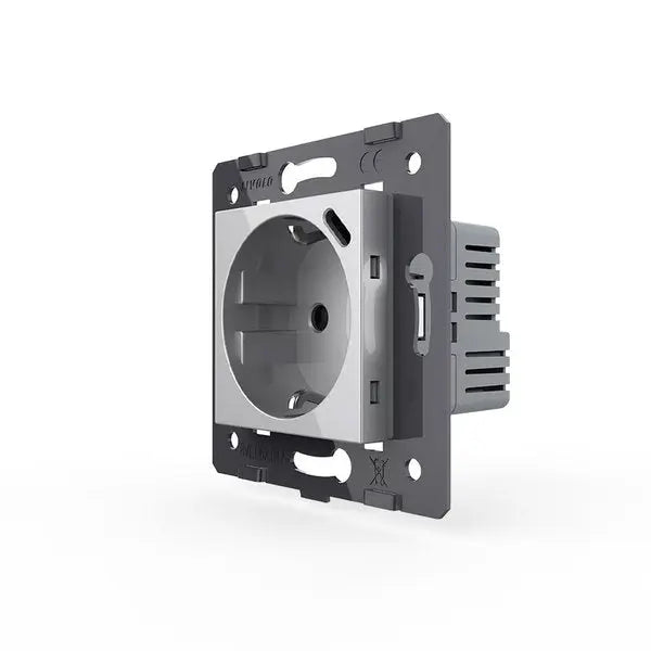 Livolo | Grijs | SR | Module | Wandcontactdoos + USB-C Oplader Livolo Nederland BV