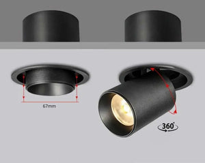 Inbouwspot | Zwart | Deluxe LED | Uittrekbaar | Ø 92mm Livolo Nederland B.V.