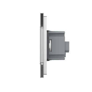 Livolo grijs stopcontact met aardpen en aan uit touch schakelaar voor moderne woning